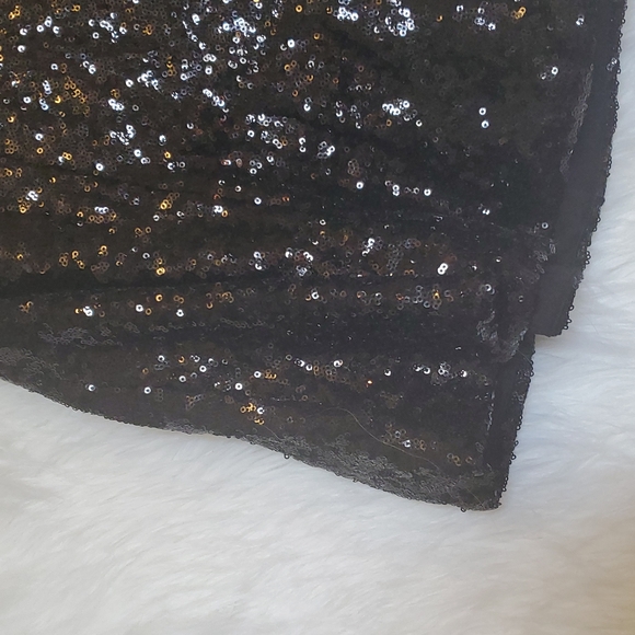 GUESS Marciano Black Sequin Flare Skirt - Size XS, 0 - Picture 7 of 8